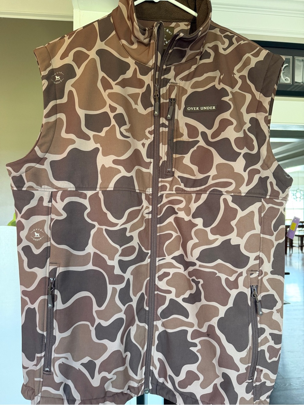 Over Under Men's Brown Camo Vest